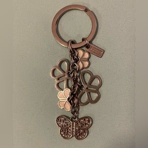 Coach butterfly keychain/ bag embellishment
